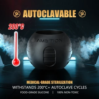 {อําลาต่อกรดมือ} ด้ามจับสักซิลิโคน AMBITION | 42 มม. ออกแบบตามหลักสรีรศาสตร์เกรดทางการแพทย์ 200℃การทําหมัน | การออกแบบตามหลักสรีรศาสตร์กันลื่น | เหมาะสําหรับรุ่น 32-34 มม. | เข้ากันได้กับเครื่องสักเมนสตรีม