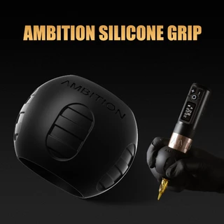 {อําลาต่อกรดมือ} ด้ามจับสักซิลิโคน AMBITION | 42 มม. ออกแบบตามหลักสรีรศาสตร์เกรดทางการแพทย์ 200℃การทําหมัน | การออกแบบตามหลักสรีรศาสตร์กันลื่น | เหมาะสําหรับรุ่น 32-34 มม. | เข้ากันได้กับเครื่องสักเมนสตรีม