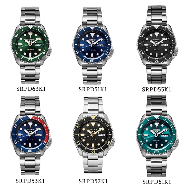 นาฬิกาผู้ชาย  ของแท้ นาฬิกาข้อมือ Seiko 5 Sports GMT เครื่องศูนย์ไทย พร้อมกล่อง seiko นาฬิกา SEIKO 5 SPORT