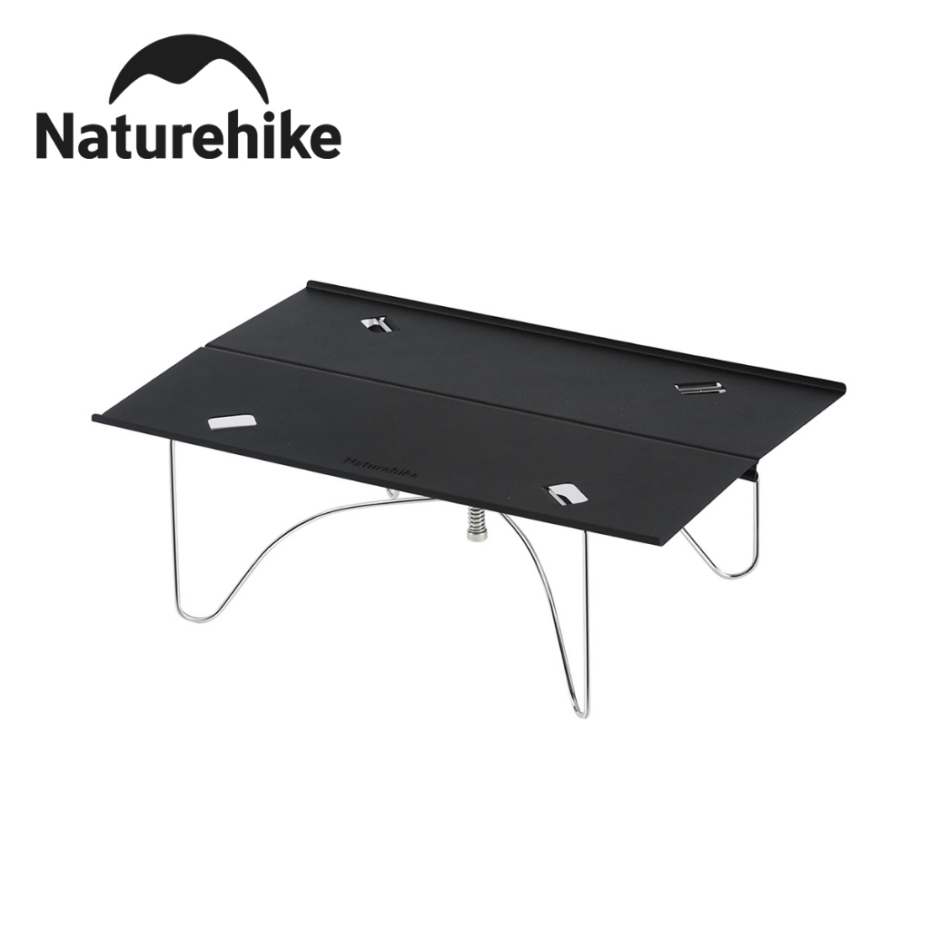 Naturehike X01 ตั้งแคมป์กลางแจ้งโต๊ะพับอลูมิเนียมอัลลอยด์แบบพกพาเดินป่าปิกนิกมินิตาราง