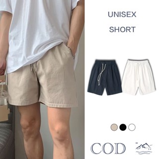 BS |short กางเกงขาสั้นทรงเกาหลีผ้าฝ้ายผสมลินิน สวมใส่สบาย ระ…