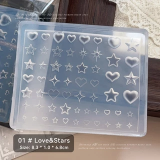 Koudan แม่พิมพ์ซิลิโคน รูปผีเสื้อ 3D สําหรับตกแต่งเล็บเจล UV DIY