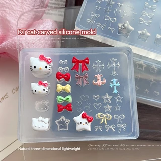 Koudan แม่พิมพ์ซิลิโคน รูปผีเสื้อ 3D สําหรับตกแต่งเล็บเจล UV DIY