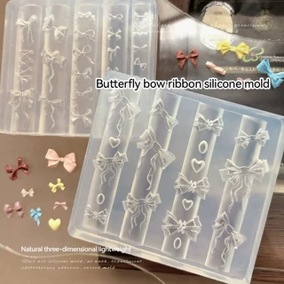 Koudan แม่พิมพ์ซิลิโคน รูปผีเสื้อ 3D สําหรับตกแต่งเล็บเจล UV DIY