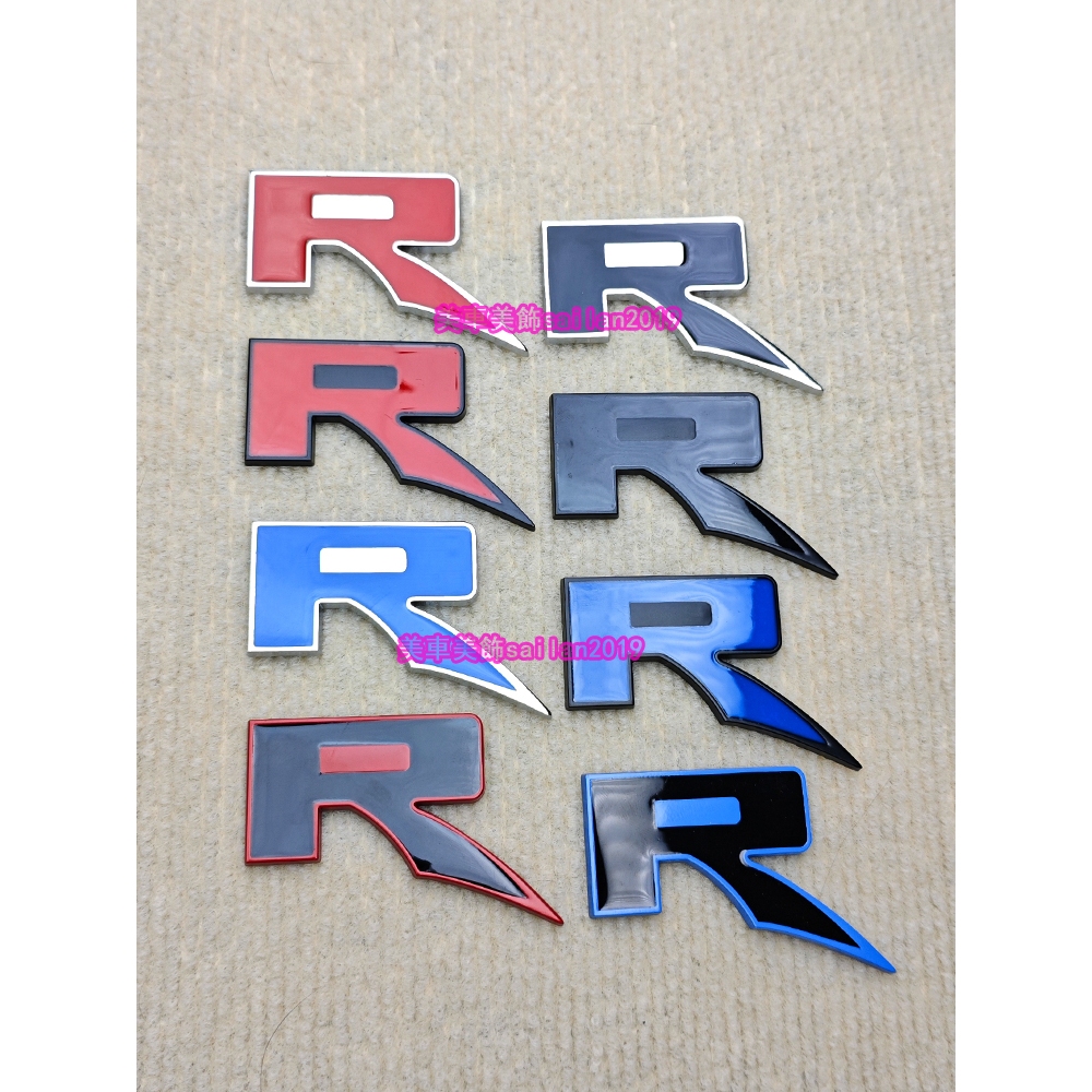 R Label เหมาะสําหรับ Ford RAPTOR RAPTOR SVT ประสิทธิภาพสูง R ป้ายท้ายรถ ป้ายตรง สติ๊กเกอร์ติดประตูรถ สติ๊กเกอร์ตกแต่ง
