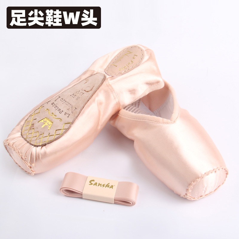 Sansha Ballet Pointe Shoes La Pointe Series Articulated Leather Sole Strong 3/4 Shank Girls Women Da