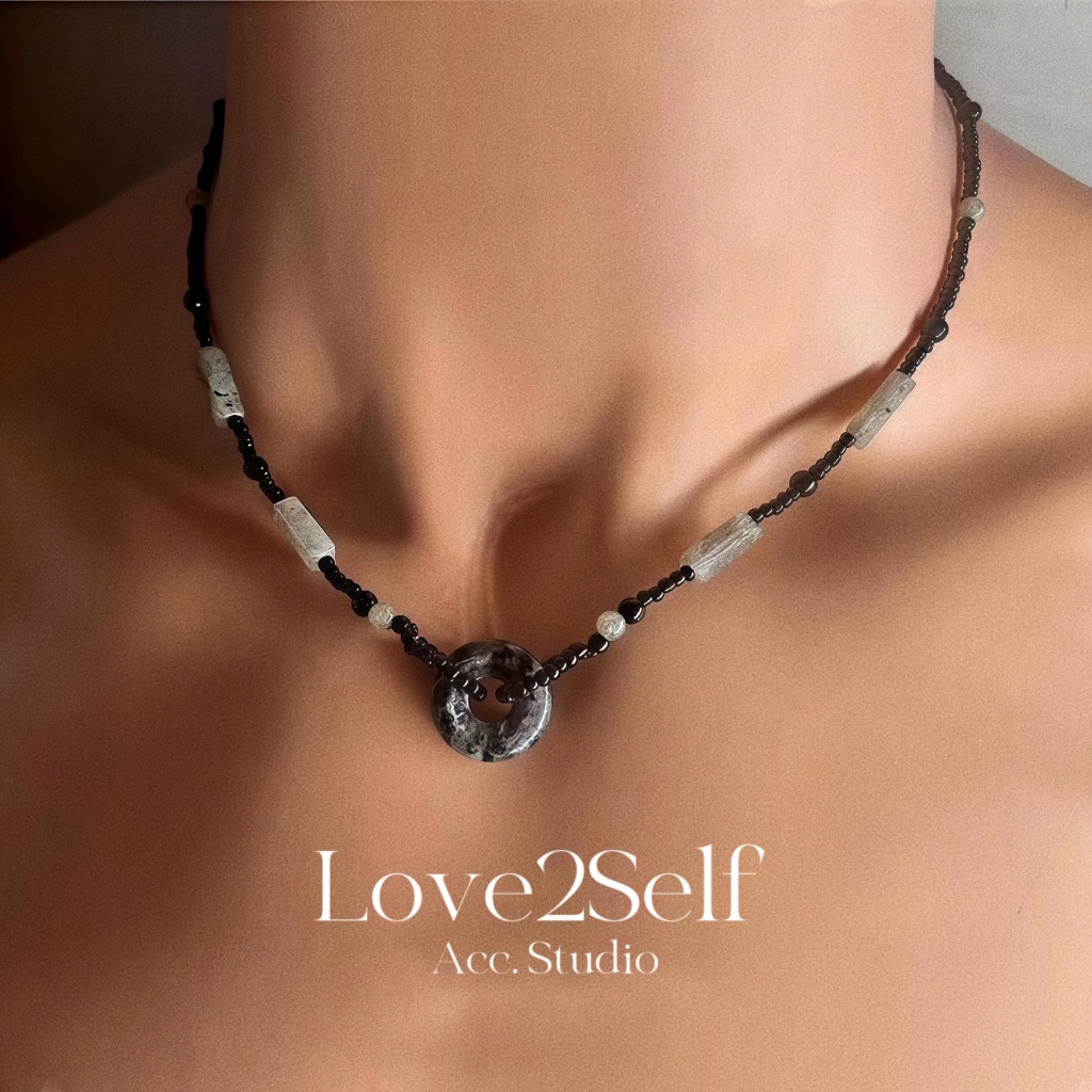 Love2Self X108 โบฮีเมียลูกปัด Lucky & ปลอดภัยสร้อยคอโซ่สําหรับผู้ชายและผู้หญิงสร้อยคออุปกรณ์เสริม