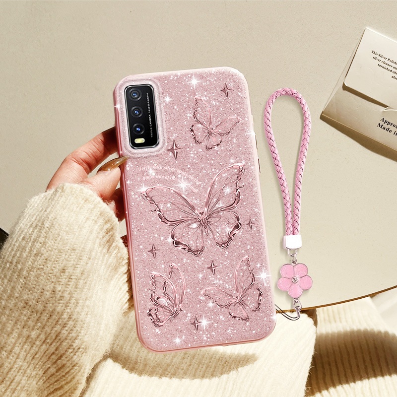 YBD INSเคสโทรศัพท์สําหรับVivo Y20 Y20i Y20S G Y12S Y20A Y12A Y3S Vivo 2026 V2029 V2038 V2044 V2033 V2042 V2068 V27 ประณีตเพชรD