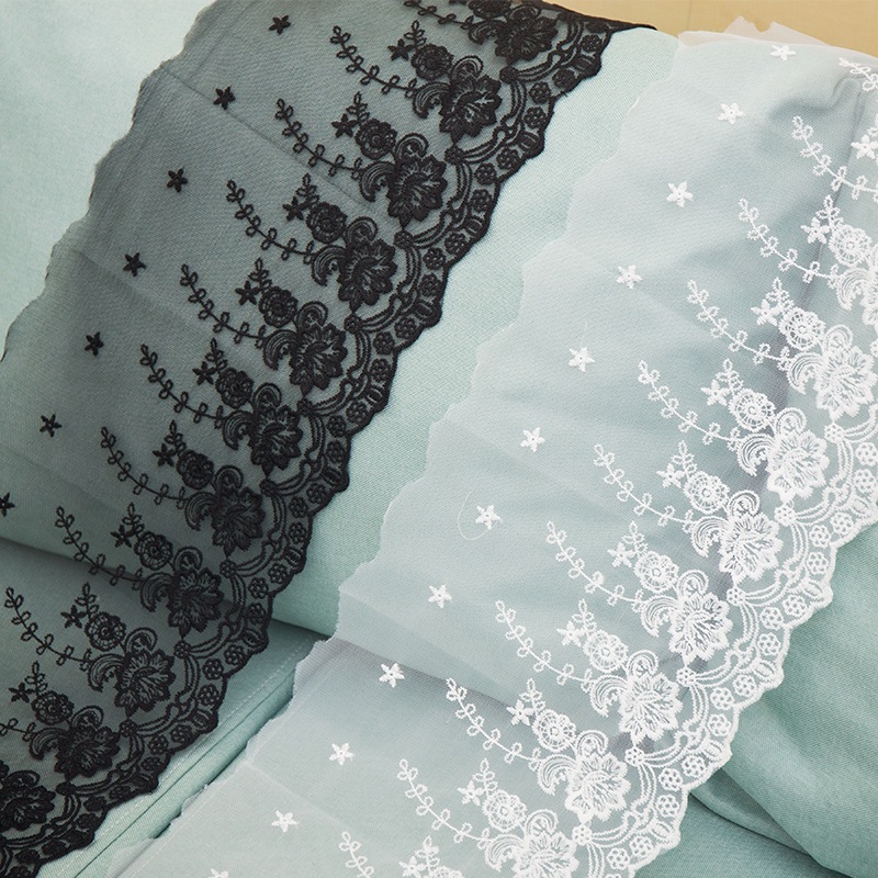 1 หลาดอกไม้ Star หลากสี กว้างลูกไม้ลูกไม้ Lolita อุปกรณ์เสริมผ้ากอซนุ่ม DIY บ้านปักตาข่าย - รูปที่ 5