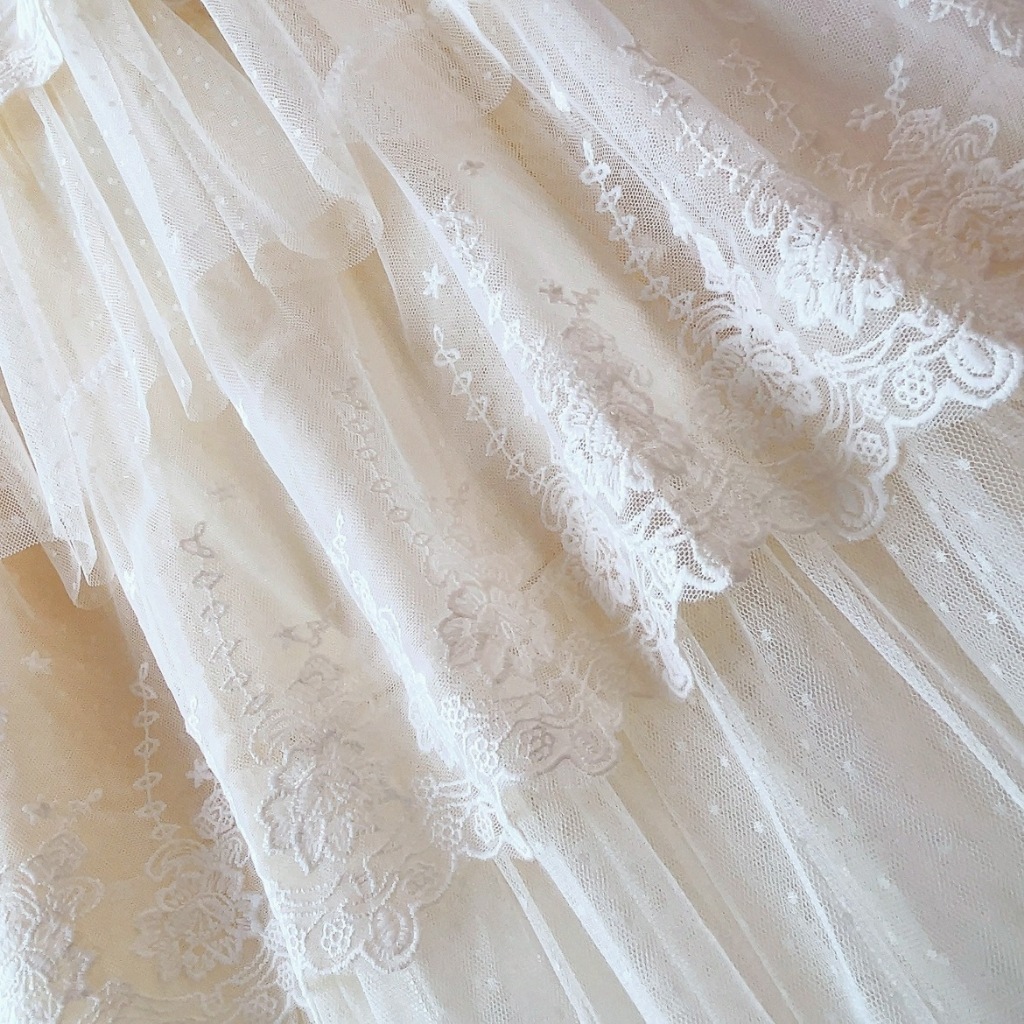 1 หลาดอกไม้ Star หลากสี กว้างลูกไม้ลูกไม้ Lolita อุปกรณ์เสริมผ้ากอซนุ่ม DIY บ้านปักตาข่าย - รูปที่ 6