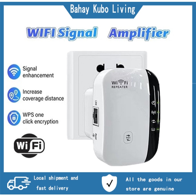 Alstom Wi-Fi repeater 300Mbps ตัวขยายสัญญาณเครือข่าย เราเตอร์ไร้สาย ตัวขยายสัญญาณ Wi-Fi อย่างรวดเร็ว