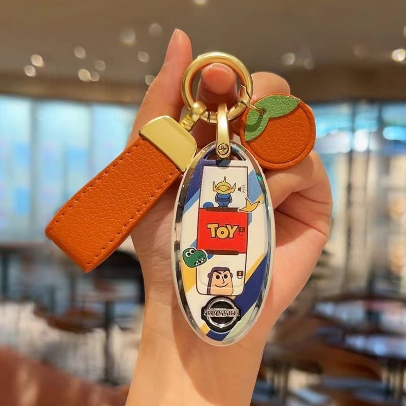 เคสรีโมทกุญแจรถยนต์ สําหรับ nissan juke March Livina Note kick almera cube pulsar，รูปแบบสองด้าน，บัซ ไลท์เยียร์ - รูปที่ 3