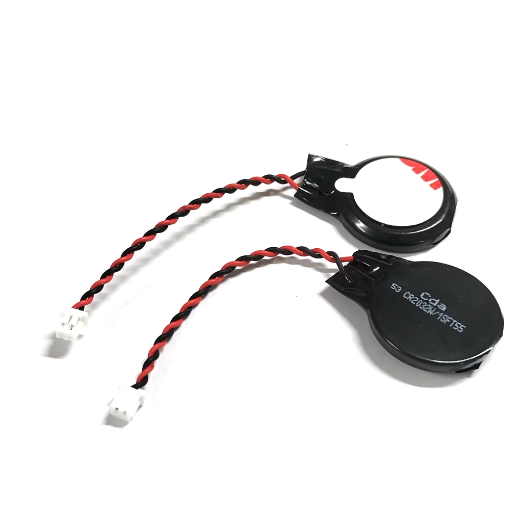1PCS CR2032W Line Sequence ซ้ายสีดําขวาสีแดง Original CDA โน้ตบุ๊คเมนบอร์ด cmos แบตเตอรี่ CR2032W 3v bios ปุ่มแบตเตอรี่ Dell hp