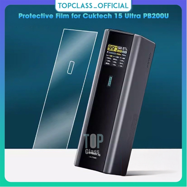 2 ชิ้นฟิล์มป้องกันป้องกันรอยขีดข่วนสําหรับ Cuktech 15 Ultra PB200U 20000mAh 210W Power Bank - Non-Te