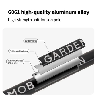 MOBI GARDEN อลูมิเนียมอัลลอยด์ไม้เท้าปีนเขาน้ําหนักเบาพิเศษพับเดินป่ากลางแจ้งไม้เท้าปีนเขาน้ําหนักเบา JT
