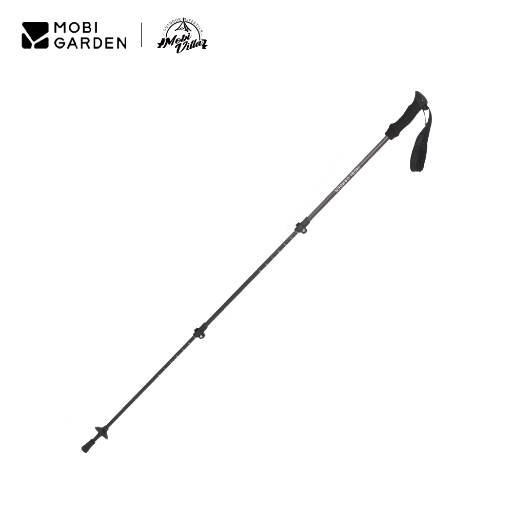 Mobi Garden คาร์บอนไฟเบอร์ไม้เท้าปีนเขาน้ําหนักเบาพิเศษพับเดินป่ากลางแจ้งไม้เท้าปีนเขาน้ําหนักเบา JT