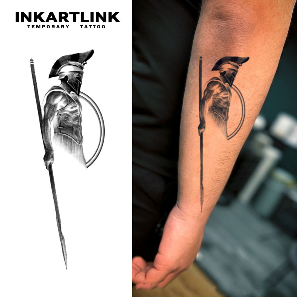 Inkartlink Armor Warrior สติ๊กเกอร์รอยสักชั่วคราว กันน้ํา รอยสักวิเศษยาวนาน รอยสักปลอมกึ่งถาวร