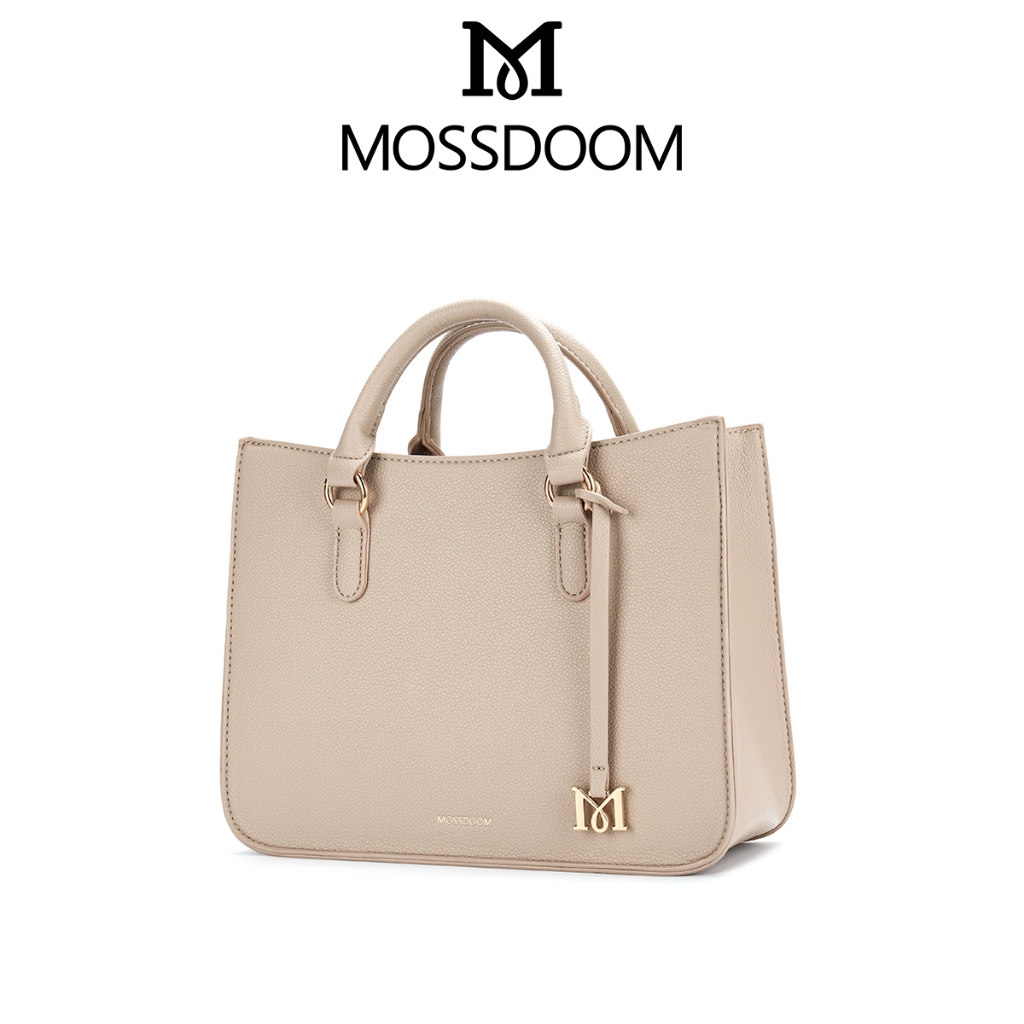 MOSSDOOM Naomi Bag กระเป๋าแฟชั่ั่นผู้หญิงเรียบหรูดูแพง มีสายสะพายข้างไปพร้อมกับจี้ห้อยสีทอง