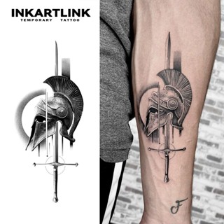 Inkartlink Armor Holy Sword สติ๊กเกอร์รอยสักชั่วคราว กันน้ํา…