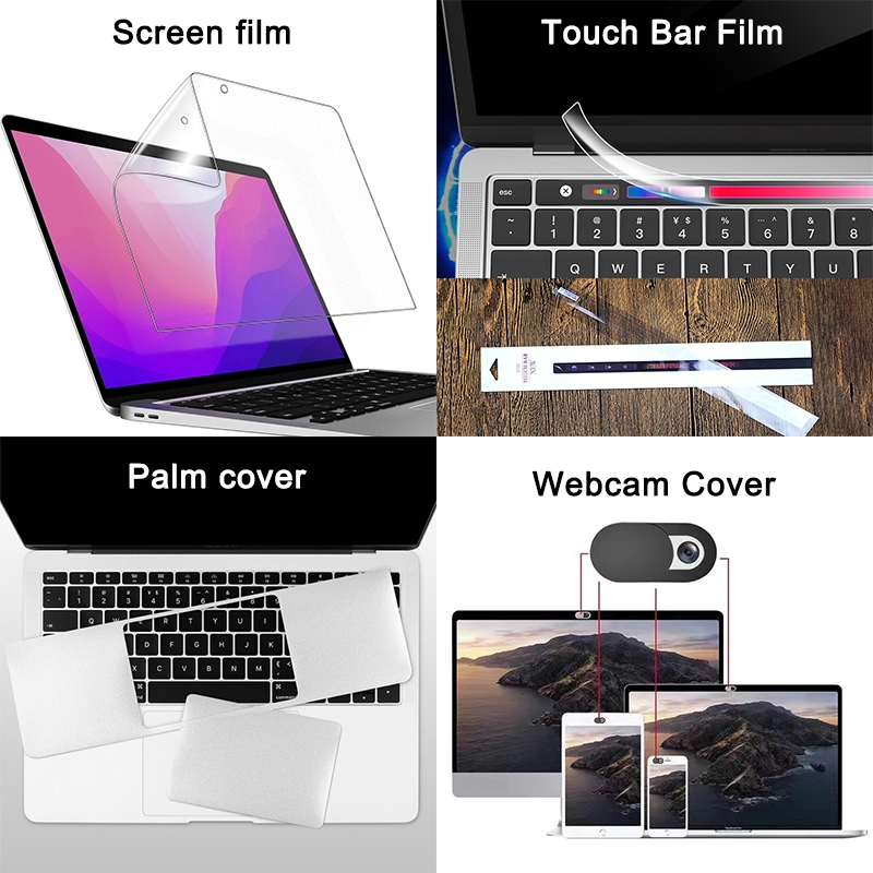 2025 ใหม่อุปกรณ์เสริมแล็ปท็อปสําหรับ Macbook Air13 M4 A3240 Air15 M4 A3241 Pro14 M4 A3112 A3401 Pro16 M4 Pro13 M2 M1 A2338 Air M1 A2337 2020 Air13 A13 ฟิล์ม Touchbar A217915 ฟิล์ม
