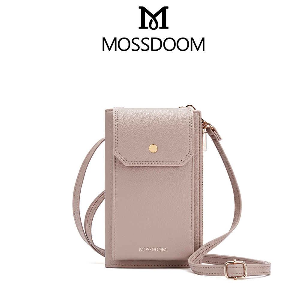 MOSSDOOM Mini Phone Bag กระเป๋าใส่โทรศัพท์แฟชั่น  มัลติฟังก์ชั่น หนังPU ดีไซน์สวย