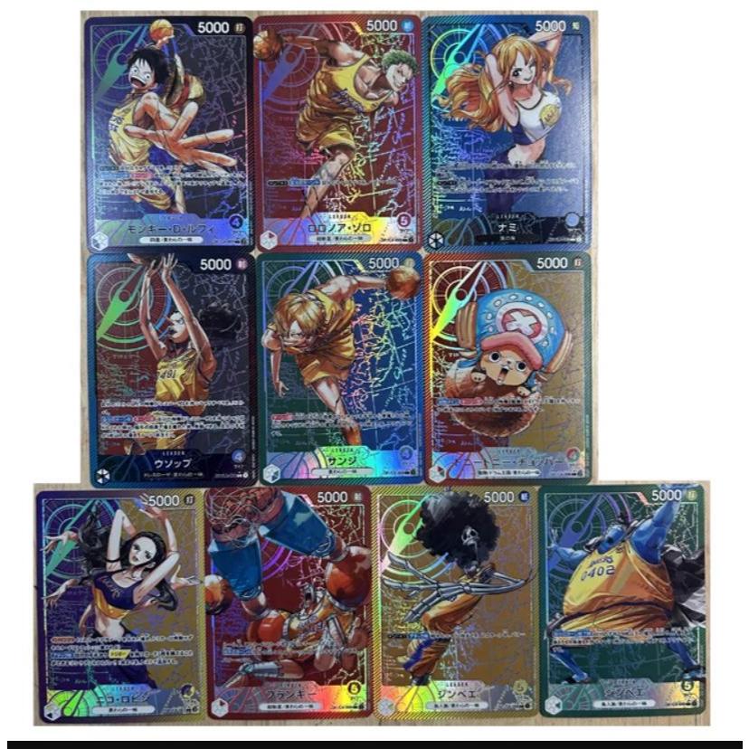 LAKERS x ONE PIECE Joint Card DIY Fine Collection Card อะนิเมะ Luffy Zoro Nami Robin คอลเลกชันของขวัญ
