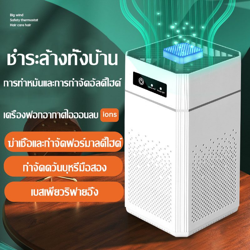 【จัดส่งจากกรุงเทพฯ】เครื่องฟอกอากาศ（สำหรับห้อง 200 ตร.ม เครื่องวัด กรองได้ประสิทธิภาพมากที่สุด กรองฝุ่น ควัน และสารก่อภูมิแพ้ ไรฝุ่น PM2.5）เครื่องฟอกอาศ ฟอกอากาศ  Air Purifier - รูปที่ 5