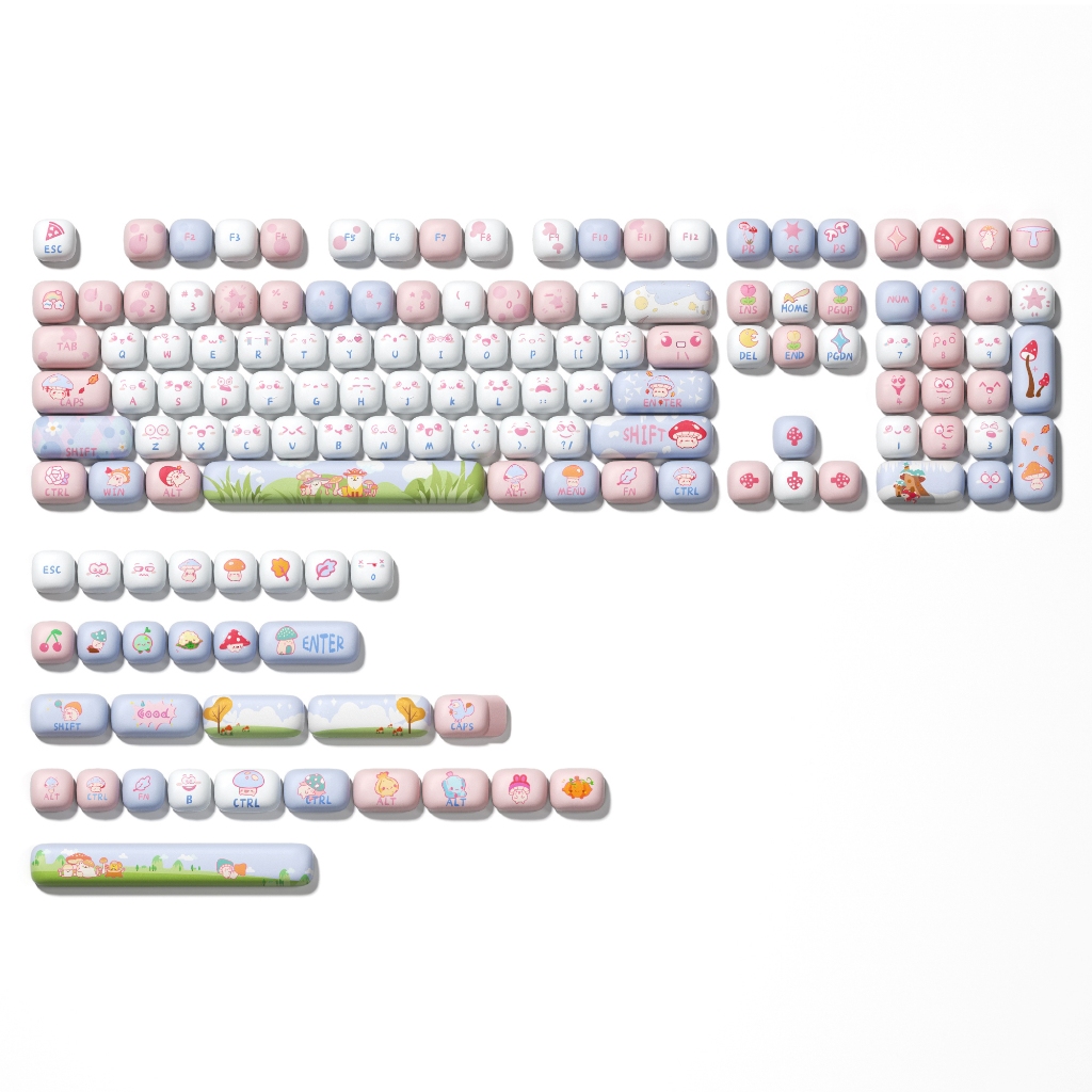 XVX Fox Party MOG Profile Dye-Sub PBT Keycap Set 138 คีย์