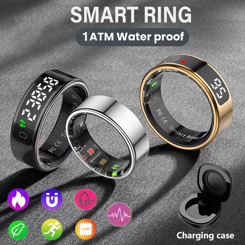 2025 ใหม่ R11C จอแสดงผลสมาร์ทแหวน Gesture Swip วิดีโอ/แปรง Tiktok สุขภาพ 1ATM กันน้ํา Smartring สําหรับ Android IOS