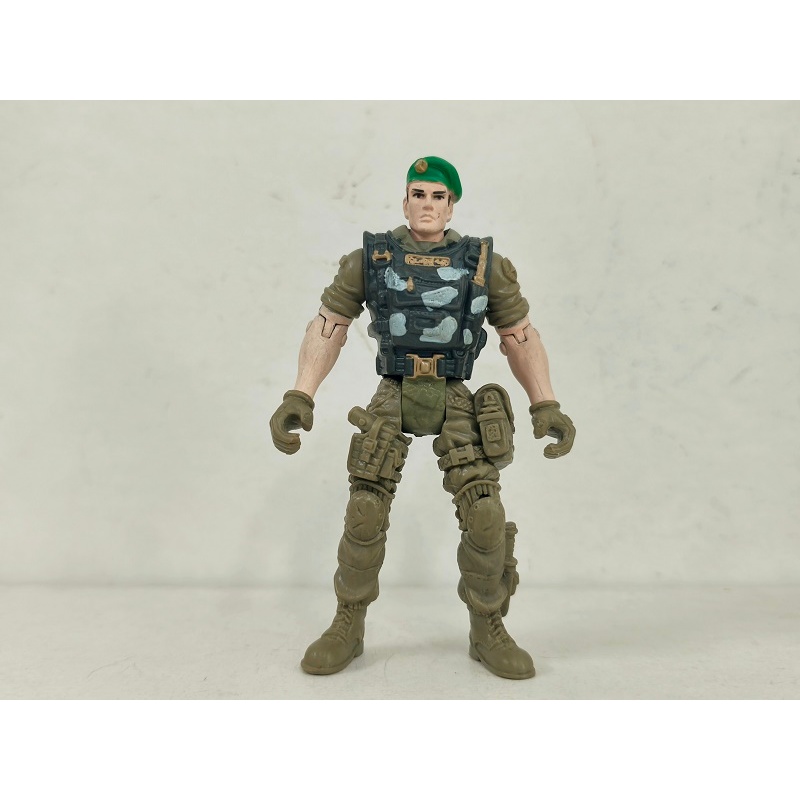 3.75 "Lanard The Corps CHAP MEI หมวกเบเร่ต์สีเขียว Commando PVC Action Figure