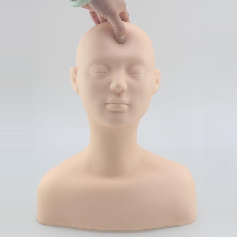 [lslye] Cosmetology Mannequin หน้าอกใบหน้าไหล่นวด Lip Face ภาพวาดแต่งหน้าการฝึกอบรม Practice
