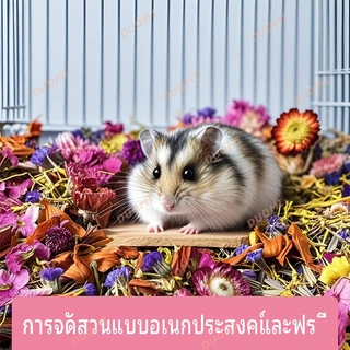 [ในสต็อก + จัดส่งจากประเทศไทย]เบดดิ้งดอกไม้สำหรับหนูแฮมสเตอร์ ธรรมชาติ ปลอดสารพิษ กลิ่นหอมอ่อนๆ ช่วยดูดซับความชื้น สร้างบรรยากาศสดชื่นในกรง