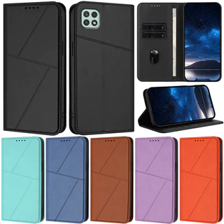 Slim สําหรับ Samsung Galaxy A52S A22 A32 A12 A52 A72 A51 A71 A42 5G A52 A72 A22 A32 A71 A51 4G Deluxe กระเป๋าสตางค์หนัง PU ช่องใส่การ์ดผิวพลิกฝาครอบกรณี