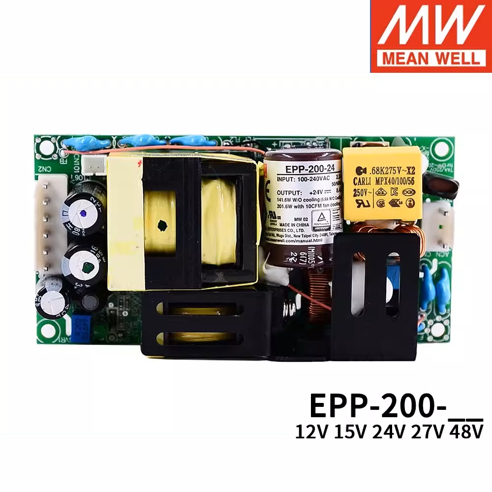 Original MEAN WELL PFC บอร์ดเปลือย switching power supply EPP-200 12/24/48V อุตสาหกรรม 15V,อัตโนมัติ