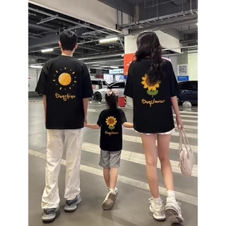 NASA ชุดครอบครัว 2025 ใหม่ เสื้อคู่แม่ลูก เสื้อยืดแขนสั้น เสื้อเด็ก เนื้อผ้าสบาย เบาเย็น สไตล์เกาหลี