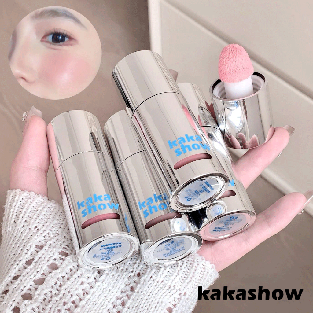KAKASHOW Glossy Liquid Blush 5g - Natural Nude Makeup Long Lasting Waterproof Smudgeproof Sweet Girl Cheek C486