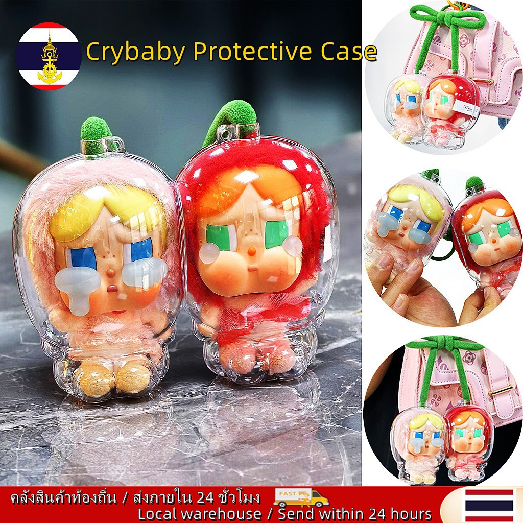 🚚ท้องถิ่น🚚 Cry-baby Enamel Cherry Protective-Shell เคสป้องกันแบบโปร่งใส