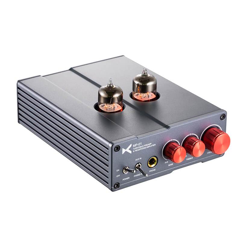 XDuoo MP-01 Tube PHONO Pre-Amp & เครื่องขยายเสียงหูฟัง 6.35 มม.เอาต์พุต AUX /PHONO อินพุตสําหรับแผ่น