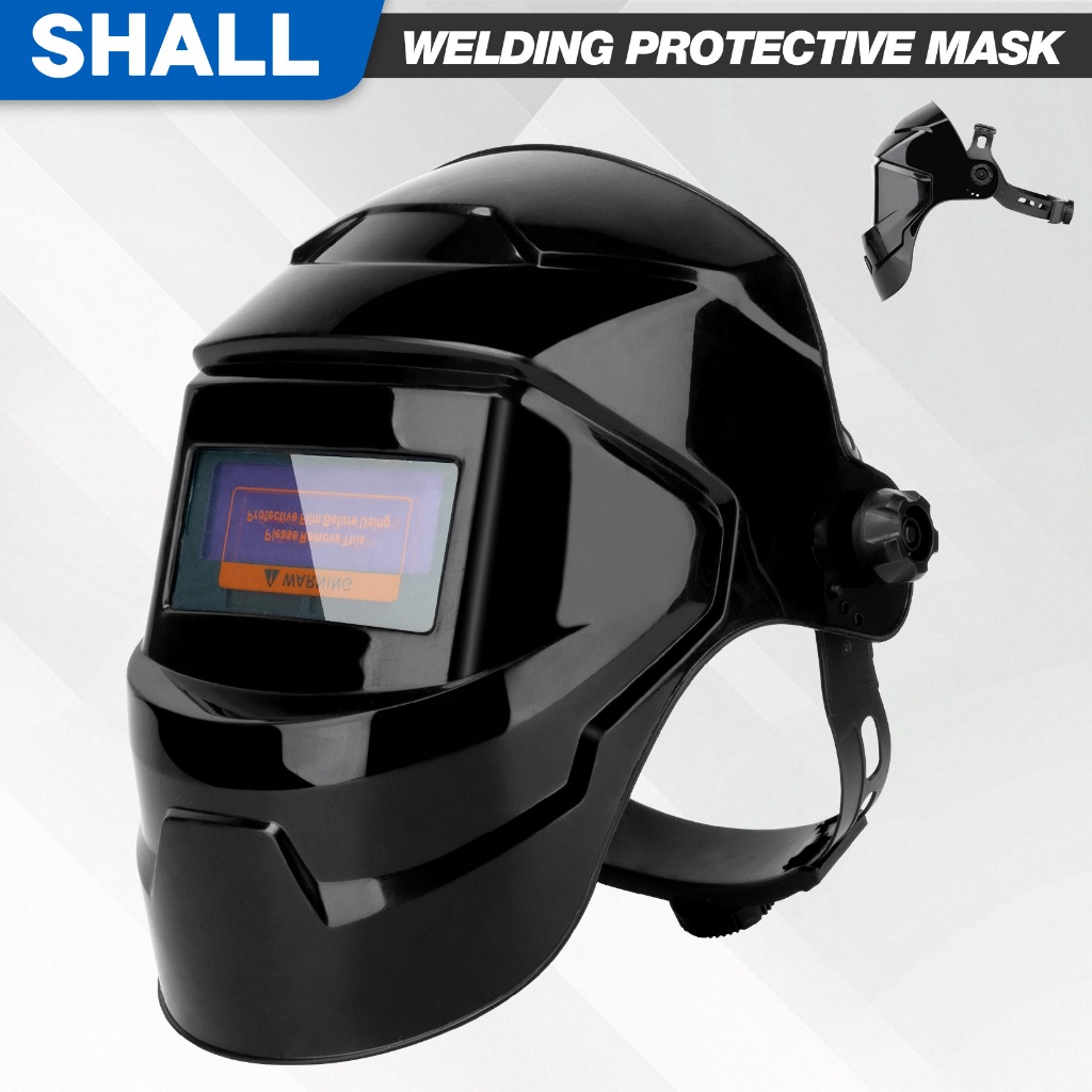 SHALL หน้ากากเชี่อม แว่นเชื่อม หน้ากากเชื่อมอัตโนมัติแบบหรี่แสงได้หน้ากากพลังงานแสงอาทิตย์ TIG MIG หน้าจอ LCD สีจริงหน้ากาก หน้ากาก 3m แว่นเชื่อมตัดแสงอัตโนมัติ