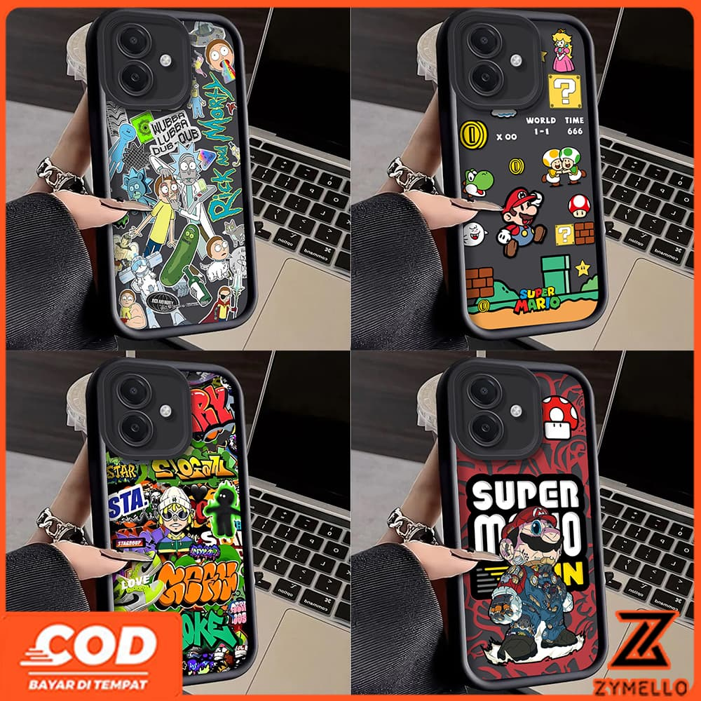 SAMSUNG เคสสําหรับSamsung A06 A55 A05S A05 A54 A52 A12 A35 A16 A36 A56 A25 A24 A13 A03 A73 S21FE S23FE S24FE A50 A15 A14 เคสโทรศัพท์TPUน่ารักและมีสไตล์คอลเลกชัน