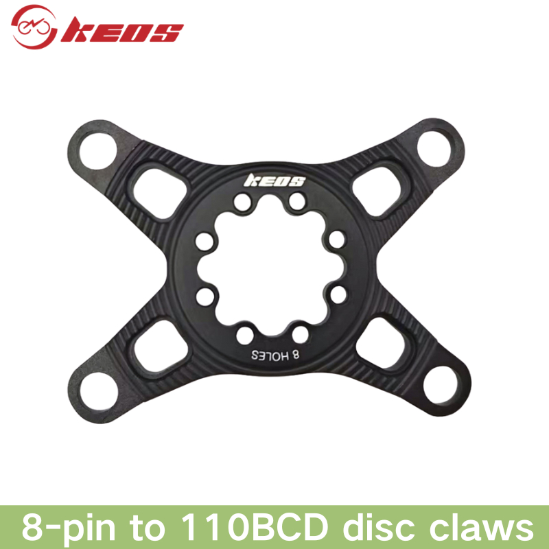 KEOS กริปเปอร์ถนนจักรยานเสือภูเขาจานโซ่ 8-pin ถึง 110BCD สี่กรงเล็บโซ่เดี่ยวและคู่ปิดโซ่ 36T-56T เหมาะสําหรับหลายรุ่น