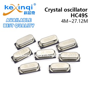(10 ชิ้น) SMD HC49S Crystal Oscilator 4M ~ 27.12M 11.0592M 1…