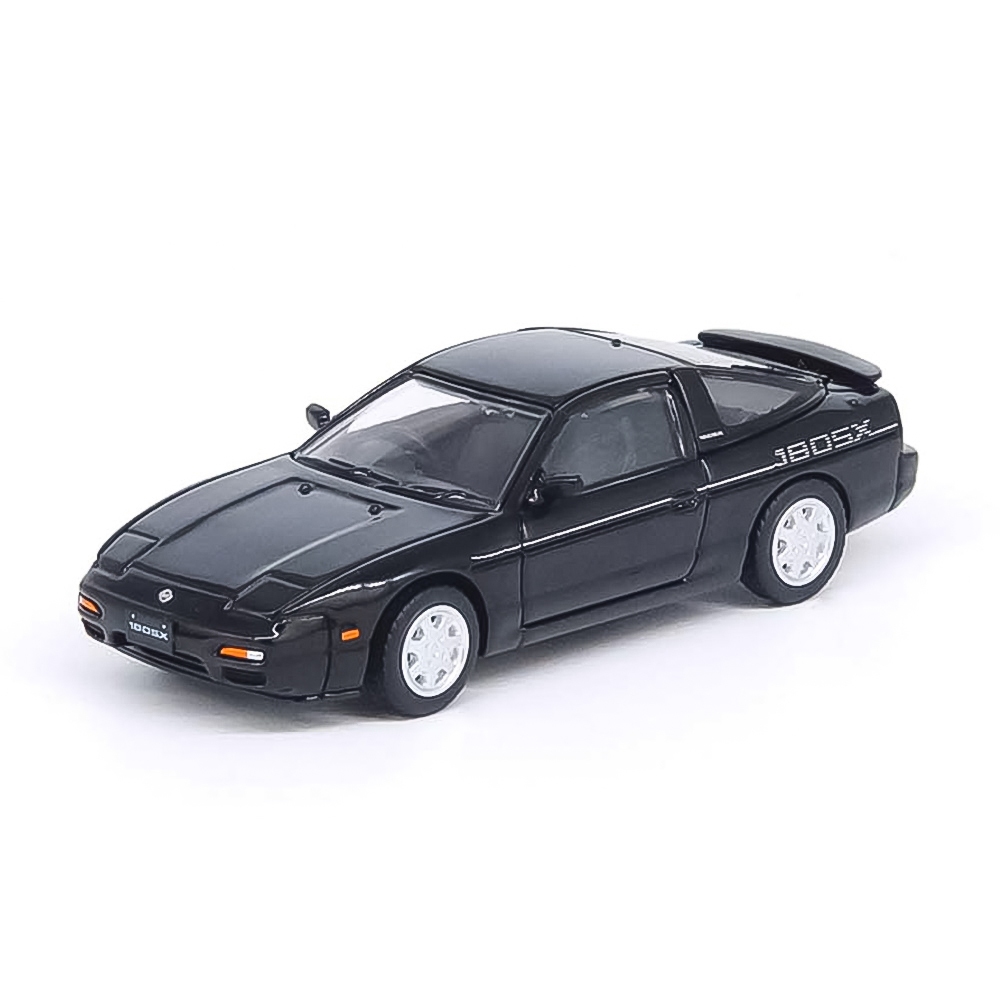 NISSAN 180SX RHD สีดํา 1/64 DIECAST รถรุ่นโดย INNO รุ่น IN64-180SX-BLA