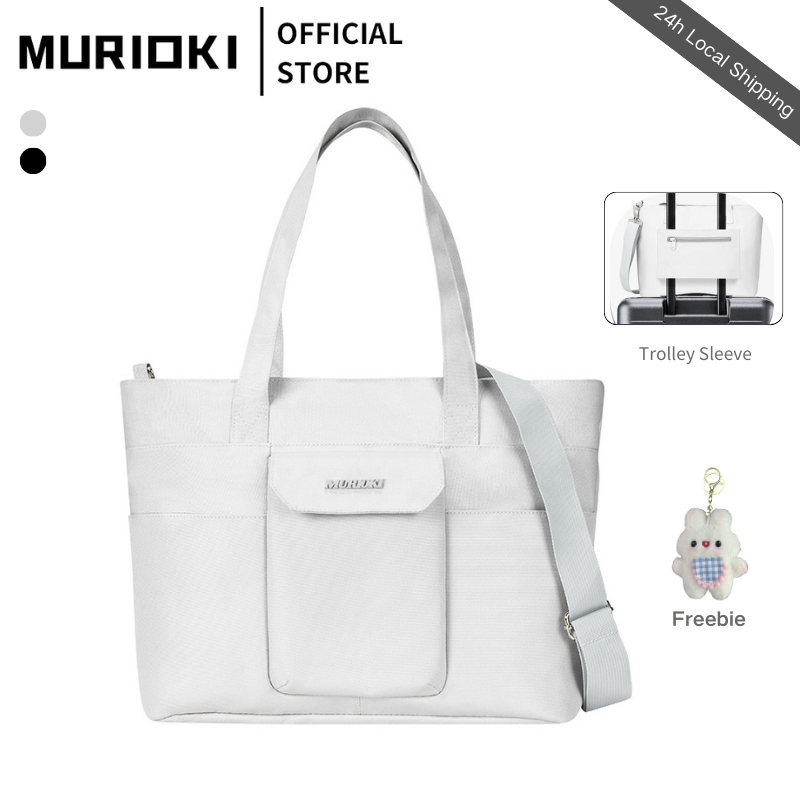 MURIOKI-Island Tote Bag ใส่ Notebook กระเป๋าโท้ทความจุขนาดใหญ่สําหรับผู้หญิงพร้ G1020 (34*13*28CM)