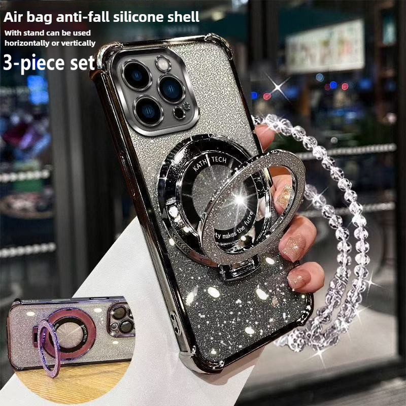 【3 in 1】เคส Samsung S25 Ultra S24 Ultra S21 Ultra S25+ S24+ โทรศัพท์มือถือกรณีนุ่มซิลิโคนกันกระแทกปก