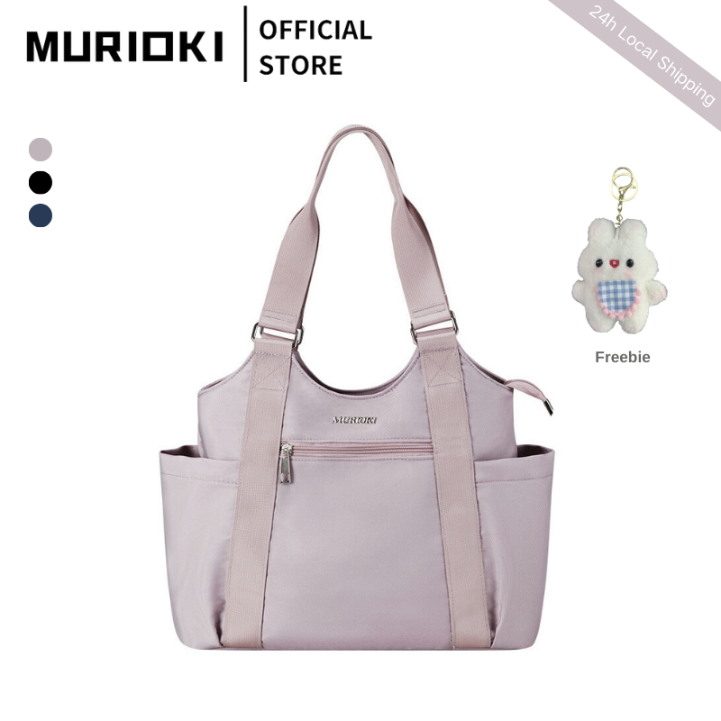 Murioki-daisy กระเป๋าสะพายไหล่สําหรับผู้หญิงพร้อมที่วางแก้วกันน้ํา G1022 (35*12*31CM)