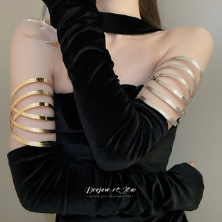 เดรช ยุโรปและอเมริกาโลหะผิดปกติหลายชั้นข้ามสร้อยข้อมือ2025ให…