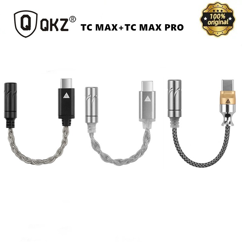 QKZ TC MAX Pro Type C ถึง 3.5 มม.อะแดปเตอร์เสียง CX3193 HiFi DAC ถอดรหัสดิจิตอลหูฟังเครื่องขยายเสียง