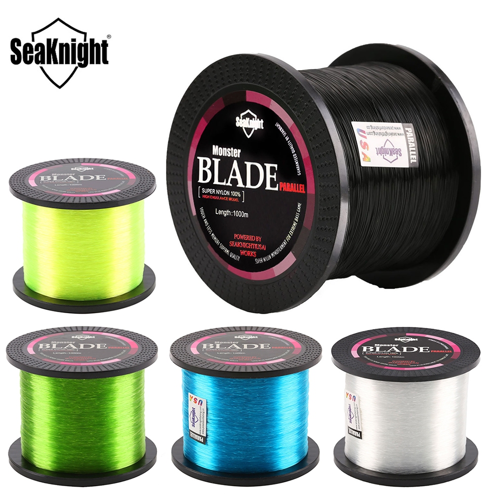 Seaknight ไนลอนสายตกปลา 1000M ญี่ปุ่นวัสดุตกปลาทะเล Monofilament ตกปลา Wire Tackle 5 สี 6-35LB