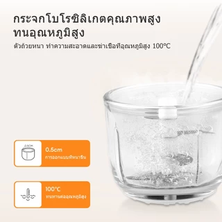 เครื่องสับอาหาร HODEKT: อเนกประสงค์ ผลิตจากวัสดุเกรดสำหรับอาหารเด็ก มีใบมีด 4 ใบสำหรับสับละเอียด และพกพาสะดวก